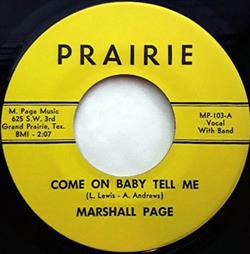 Download Marshall Page - Come On Baby Tell Me Sweet Talk