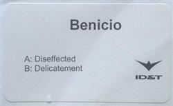 Download Benicio - Diseffected Delicatement