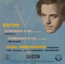 Download Haydn Karl Munchinger Conducting The Vienna Philharmonic Orchestra - Symphony N 88 In G Major Letter V Symphony N 101 In D Major The Clock