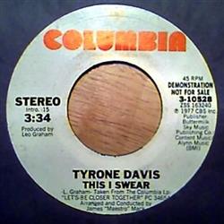 Download Tyrone Davis - This I Swear