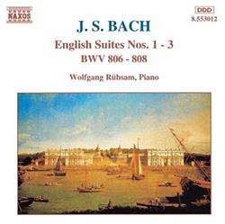 Download JS Bach - English Suites Nos 1 3 BWV 806 808