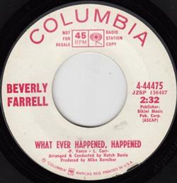 Download Beverly Farrell - What Ever Happened Happened When I Lost You