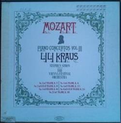 Download Mozart Lili Kraus, Stephen Simon , The Vienna Festival Orchestra - Piano Concertos Vol III