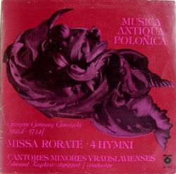 Download Cantores Minores Wratislavienses - Missa Rorate 4 Hymni