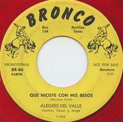 Download Alegres Del Valle - Que Hiciste Con Mis Besos Para Morir Iguales