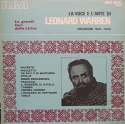 Download Leonard Warren - La Voce E Larte Di Leonard Warren Incisioni 1941 1959