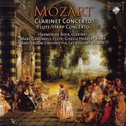 Download Mozart, Harmen de Boer, Marc Grauwels, Giselle Herbert, Amsterdam Sinfonietta, Les Violons du Roy - Clarinet Concerto FluteHarp Concerto