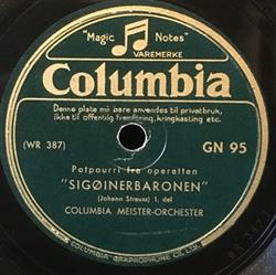 Download Columbia MeisterOrchester - Potpourri Fra Operetten Sigøinerbaronen