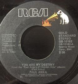 Download Paul Anka - You Are My Destiny Tonight My Love Tonight