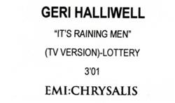 Download Geri Halliwell - Its Raining Men Promo Cassette