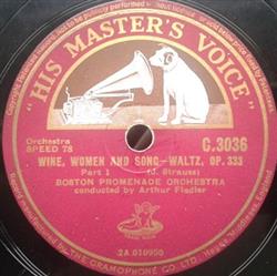 Download Boston Promenade Orchestra Conducted By Arthur Fiedler - Wine Women And Song Waltz Op 333