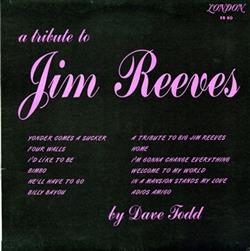 Download Dave Todd - A Tribute To Jim Reeves