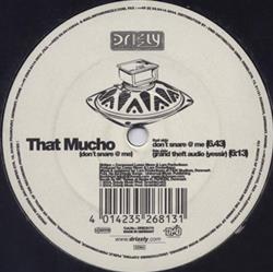 Download That Mucho - Dont Snare Me