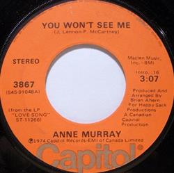 Download Anne Murray - You Wont See Me